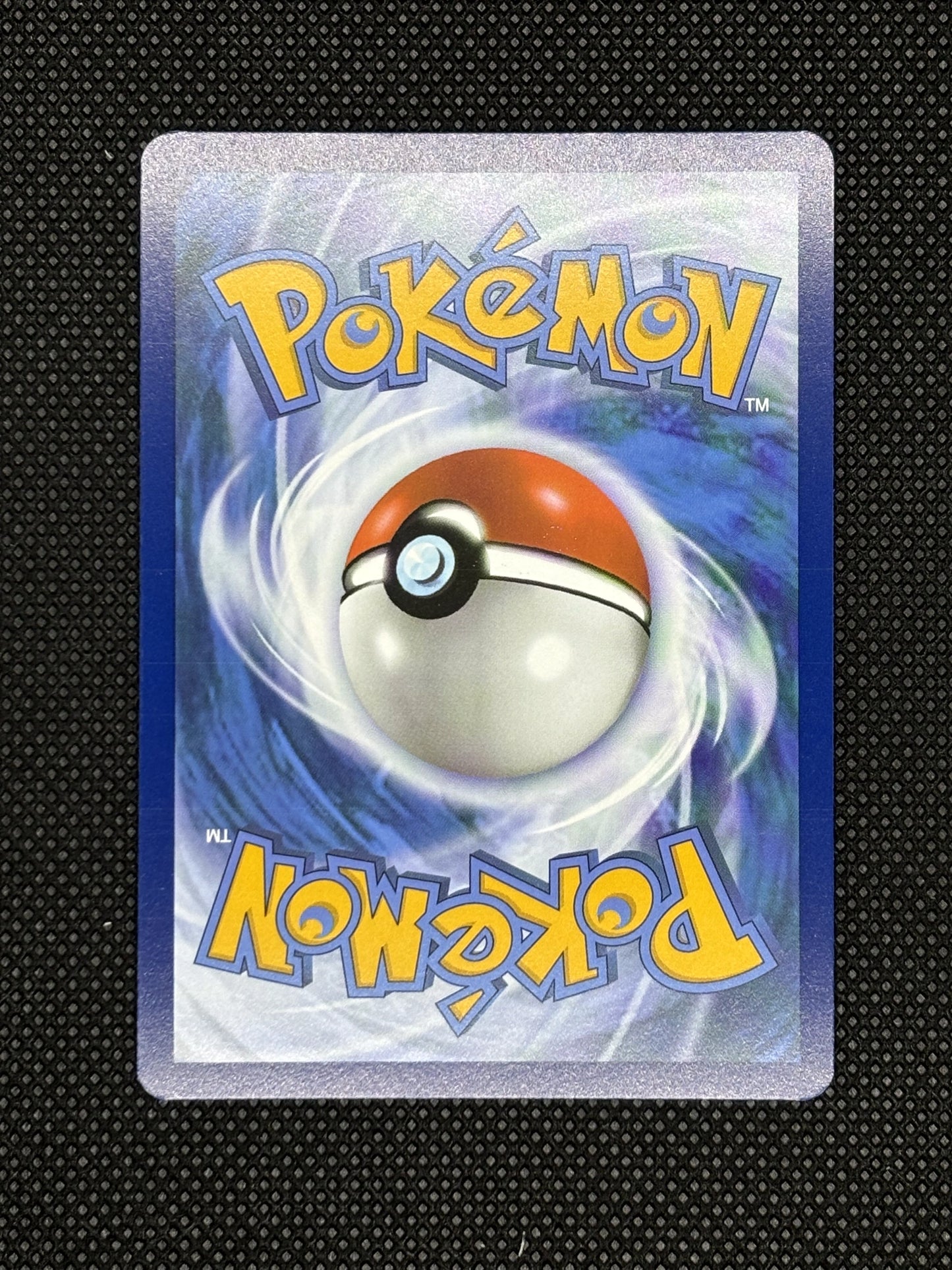 blue background, with pokeball and Pokemon title that is yellow.