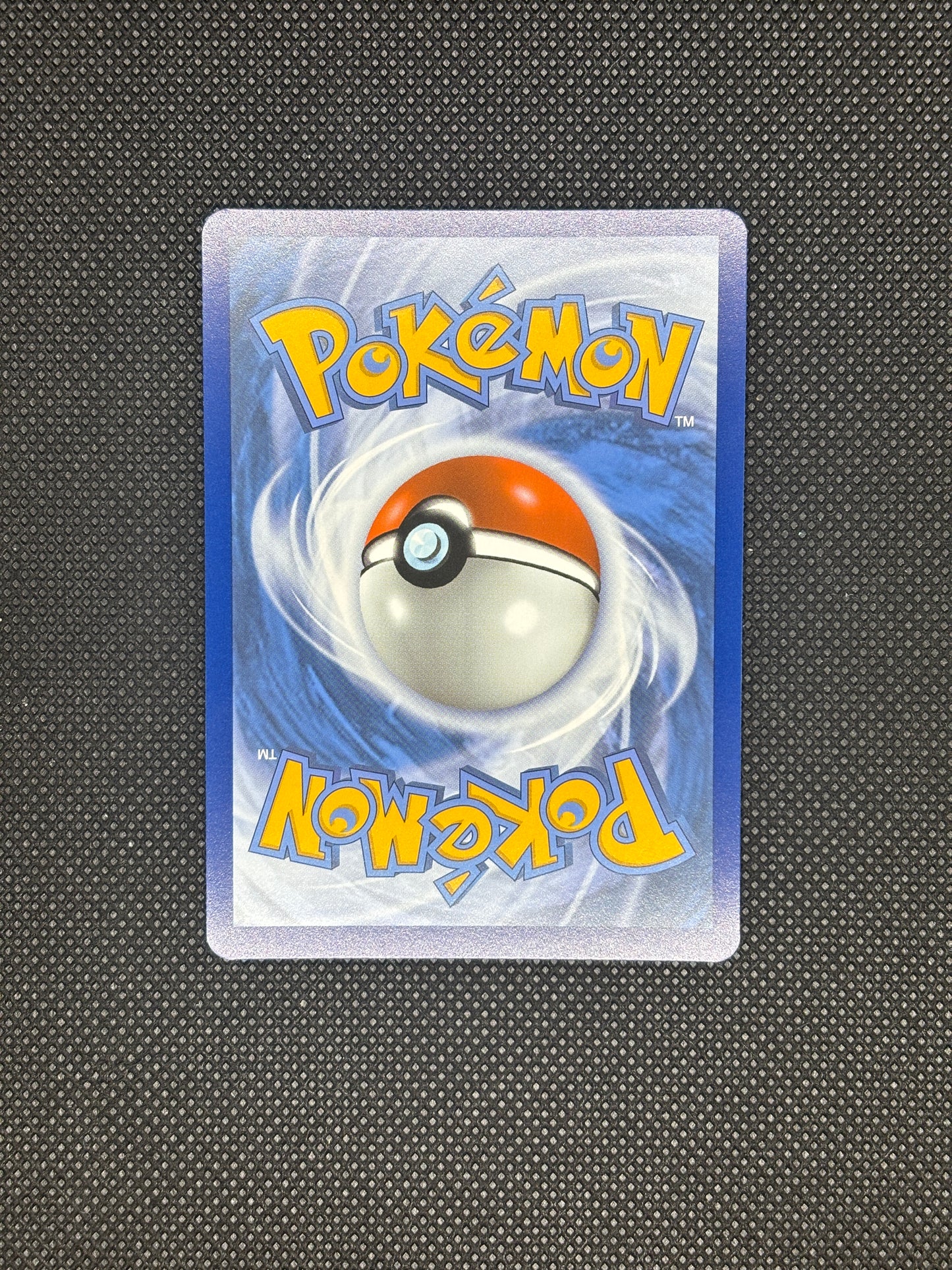 Pokemon logo with a blue background, yellow text, and a pokeball.