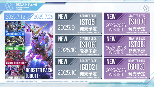Gundam Card Game Release