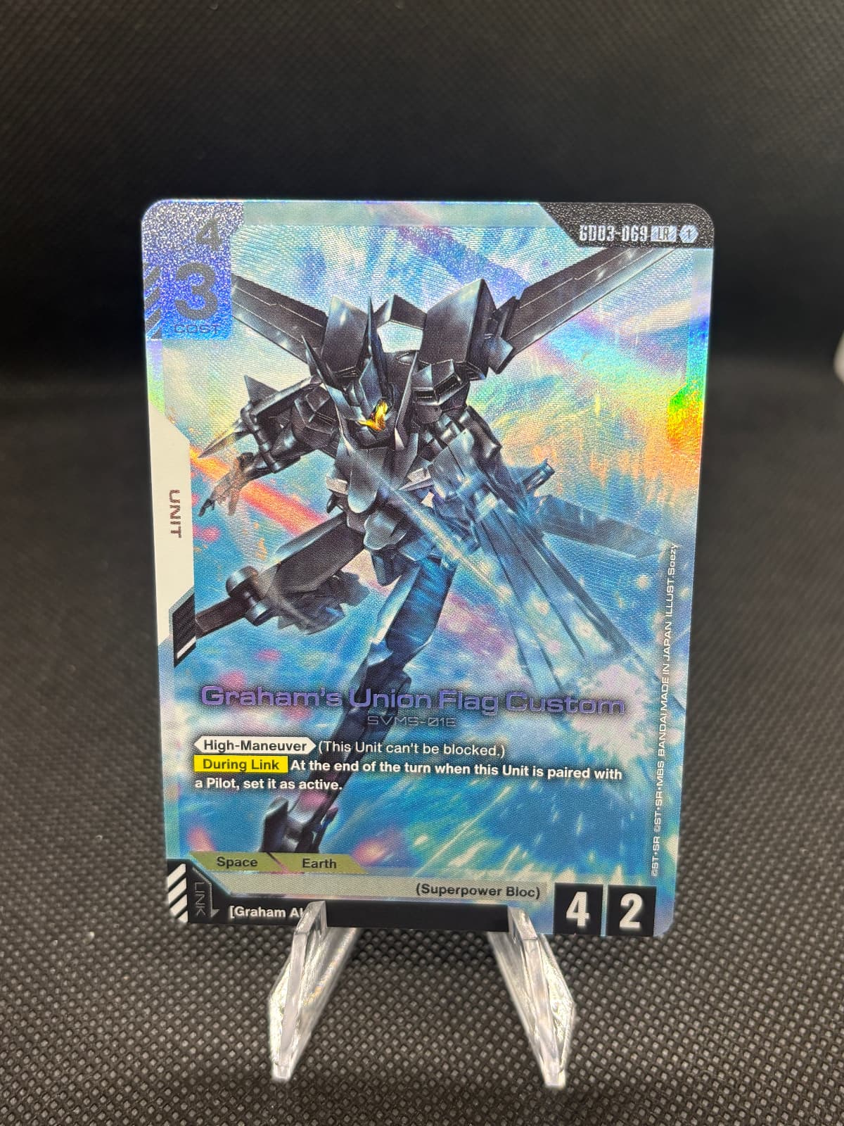 Graham's Union Flag shooting while in the sky