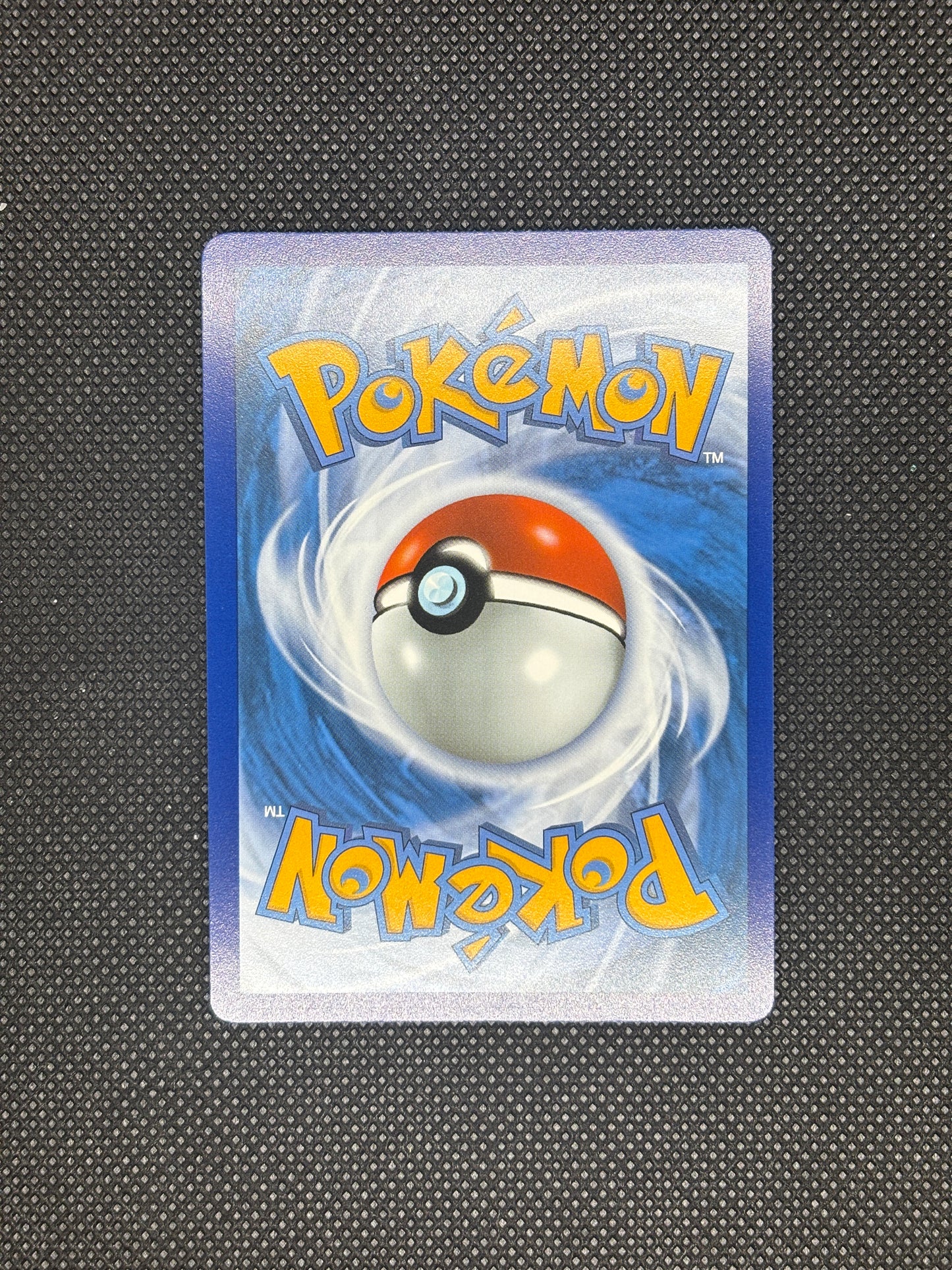 Pokemon logo with a blue background, yellow text, and a pokeball.