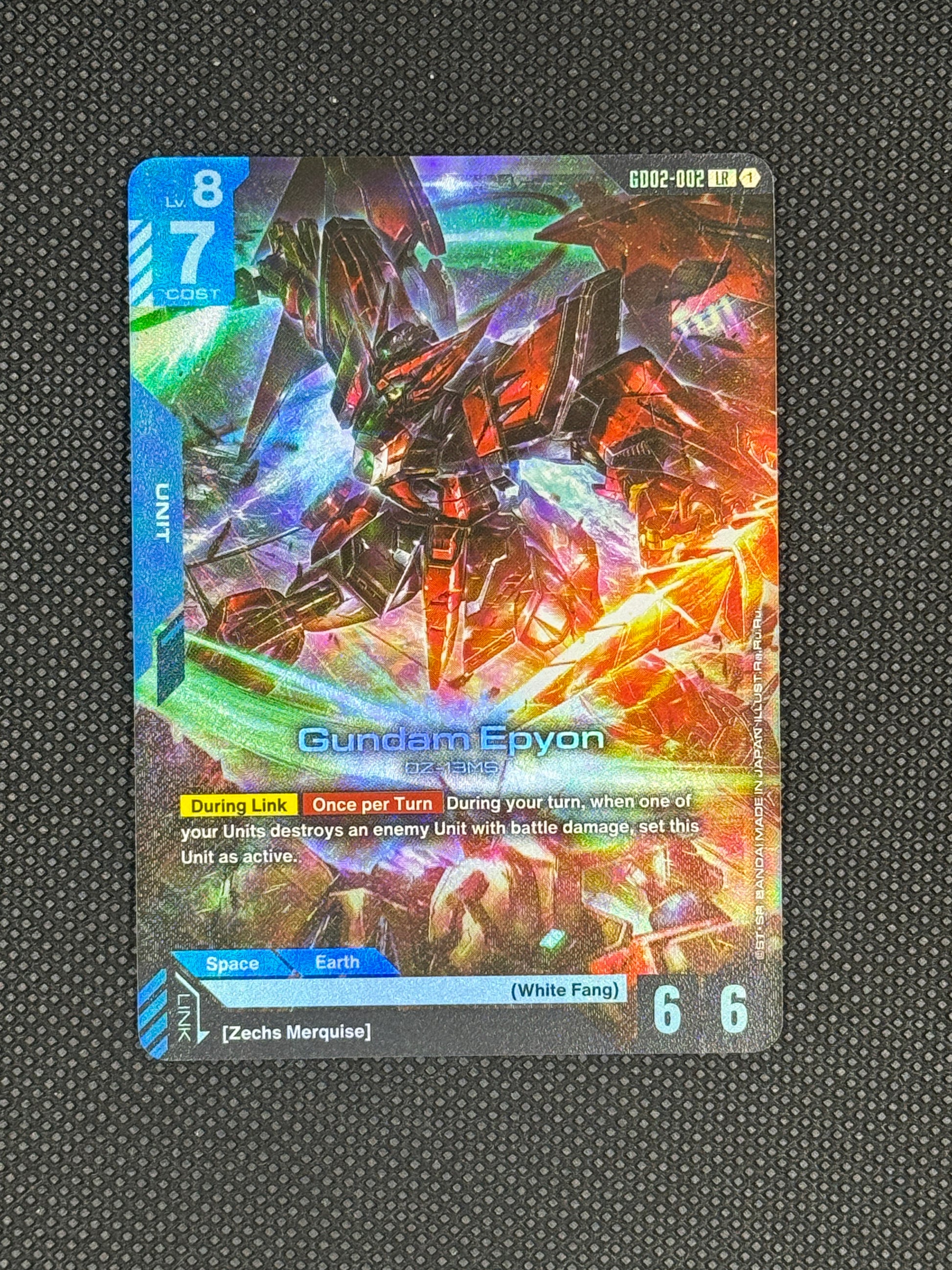 Epyon Slashing with his beam saber and heat whip