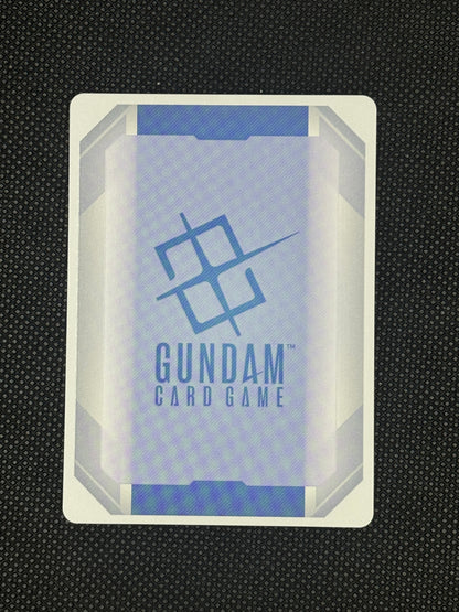 Gundam card game packaging on a textured black background