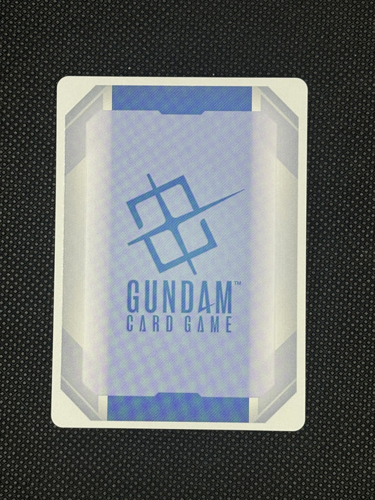Gundam card game packaging on a textured black background