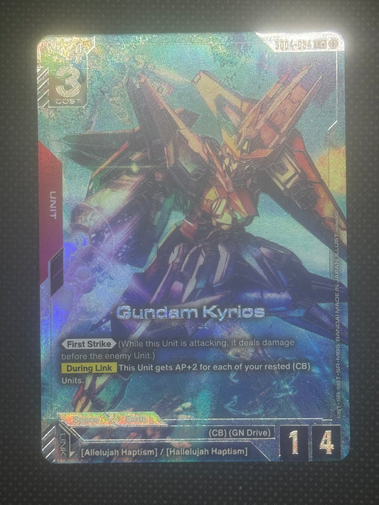Gundam Kyrios shooting through enemies