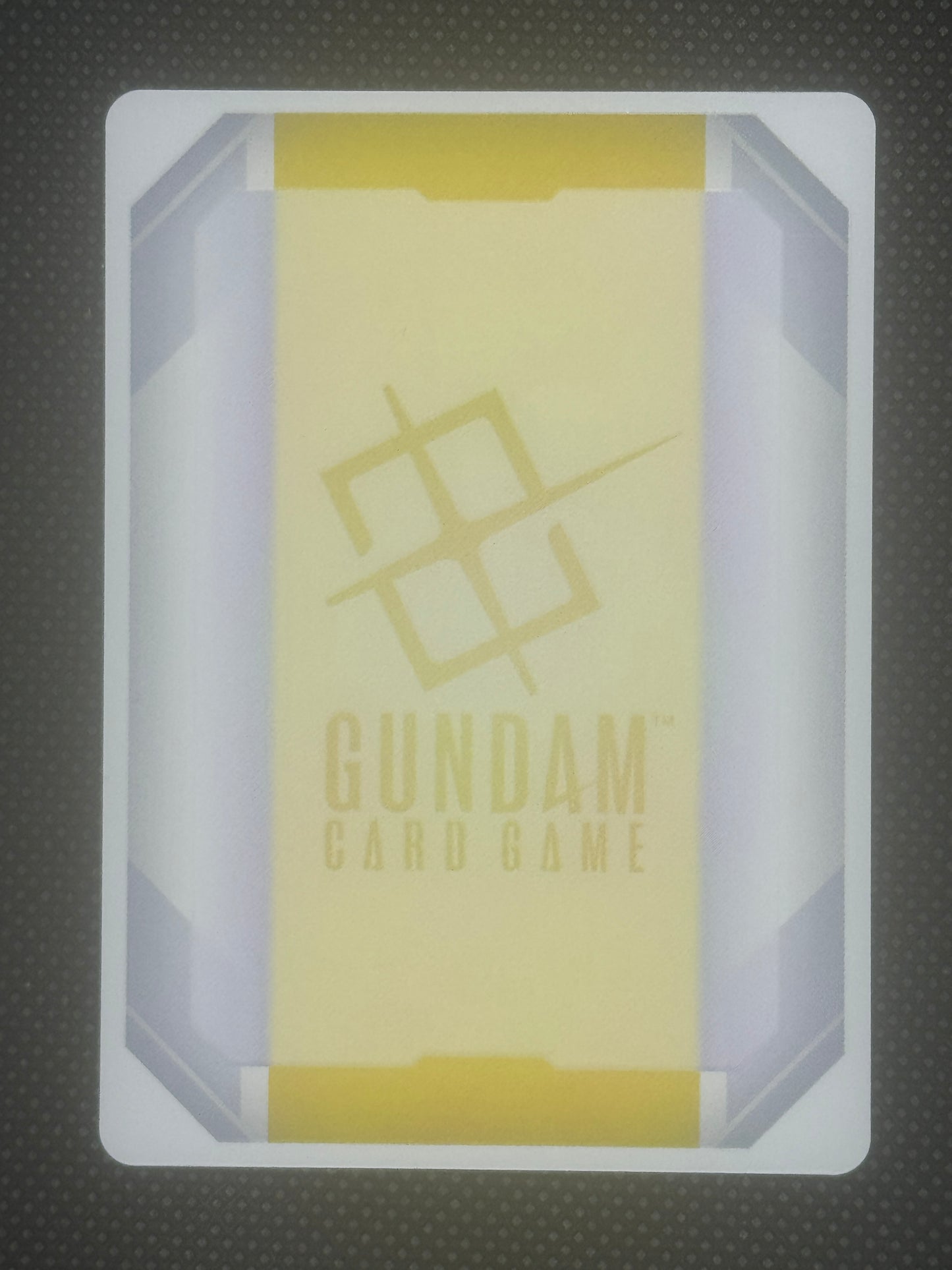 Yellow Gundam backing for token cards