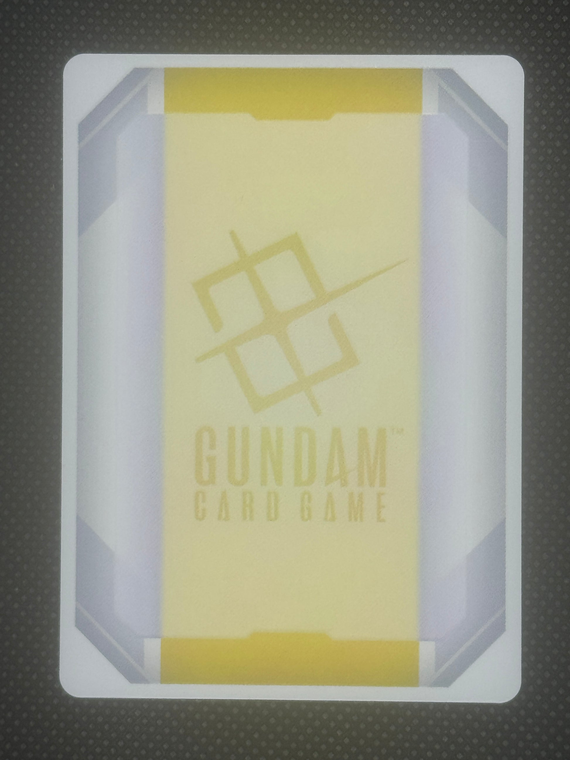 Yellow Gundam backing for token cards