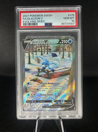 PSA 10 Glaceon V(Alternate Full Art)