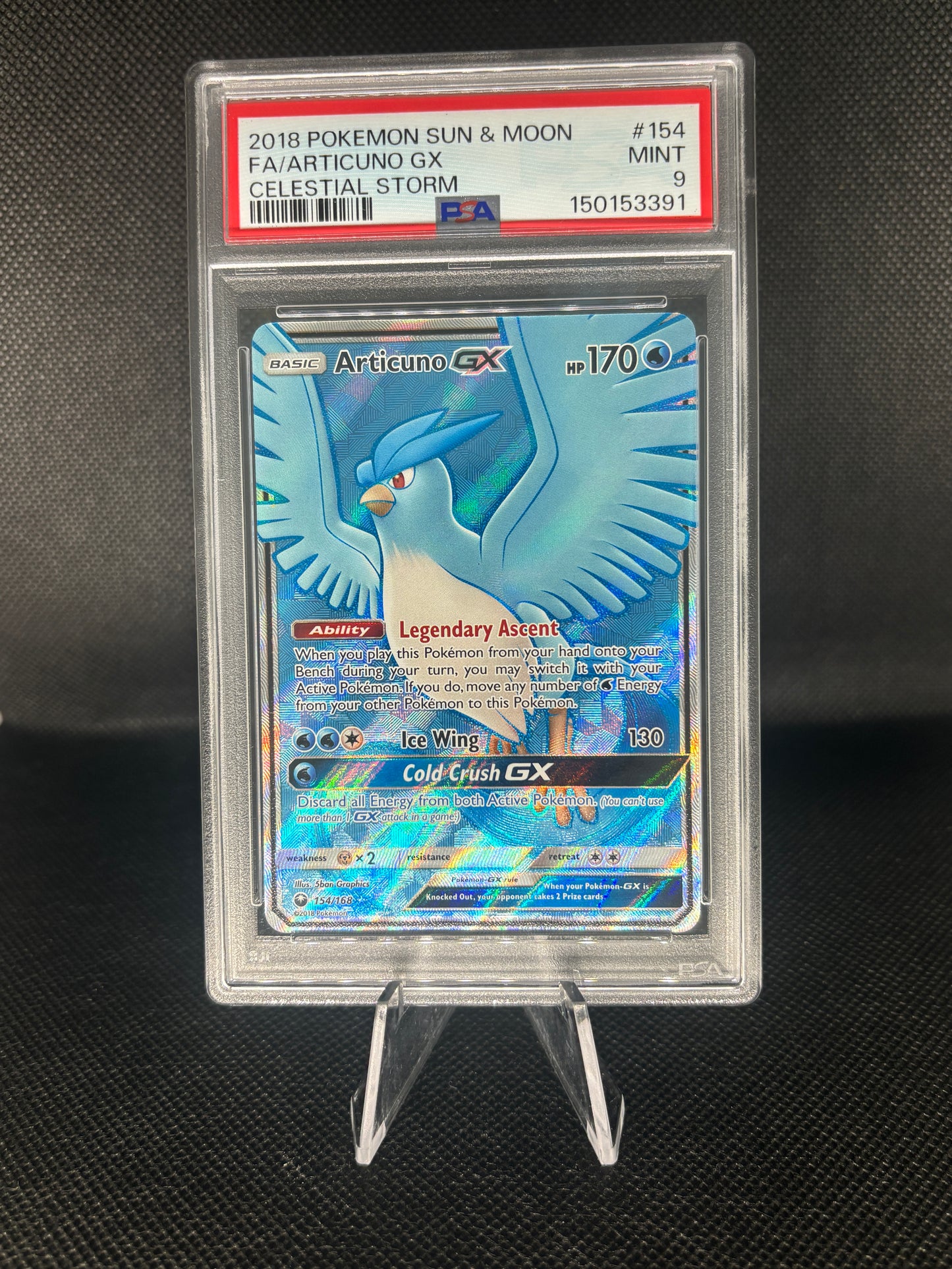 PSA 9 Articuno GX (Full Art)
