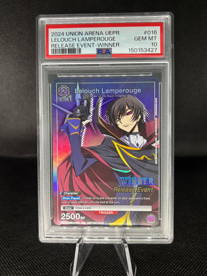 PSA 10 Lelouch Lamperouge (Release Event Winner)