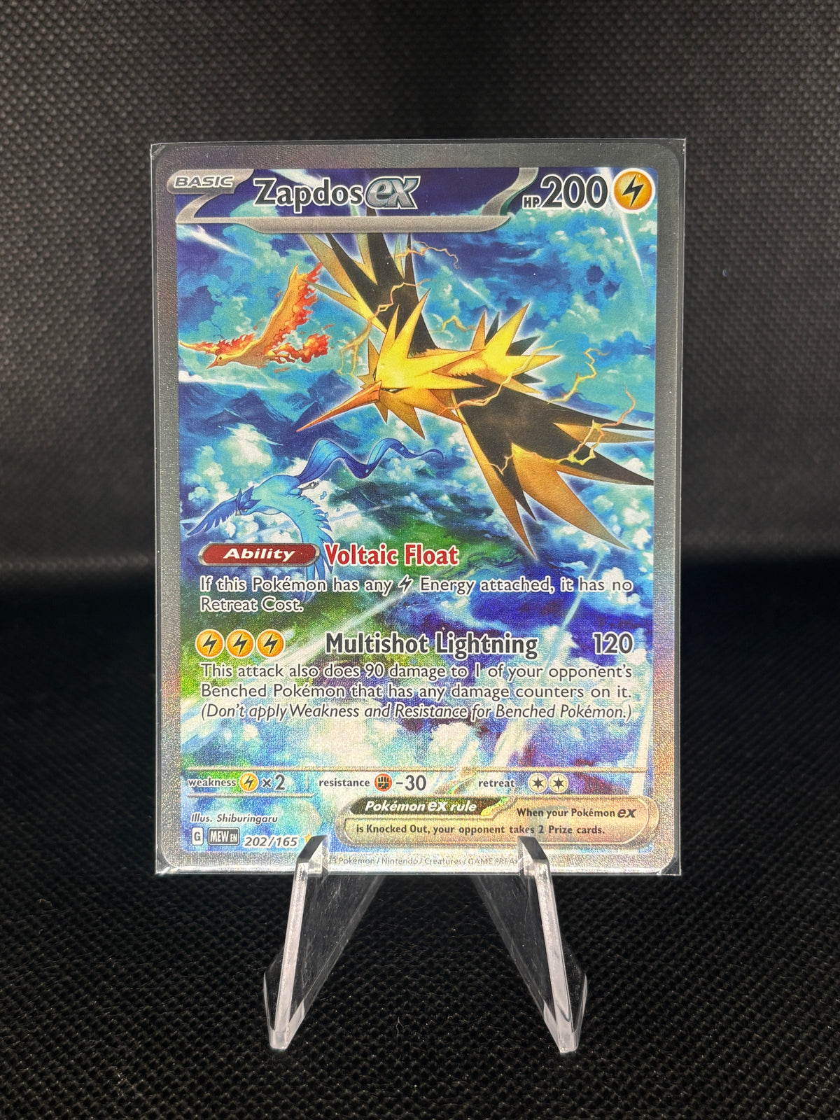 Zapdos ex - 205/165 - Mew(151) - SIR