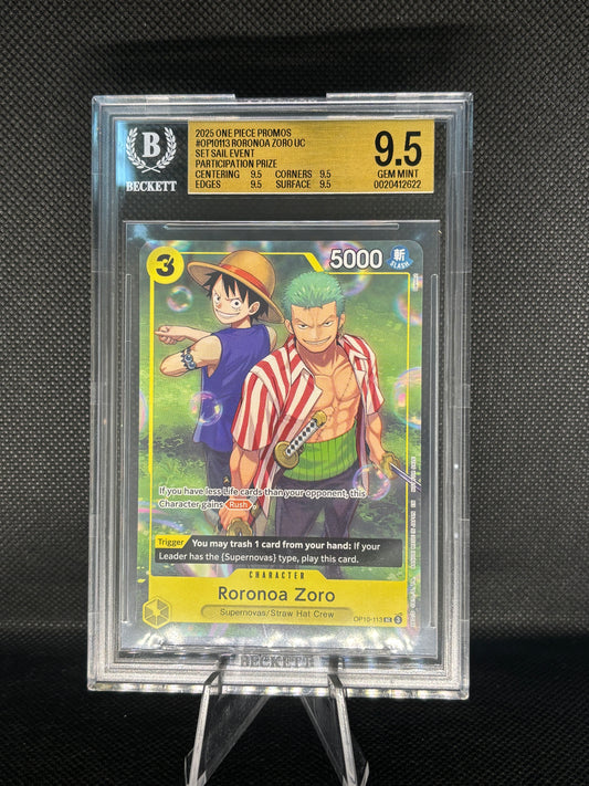 BGS 9.5 Roronoa Zoro - UC - OP10-113 - Let's Sail