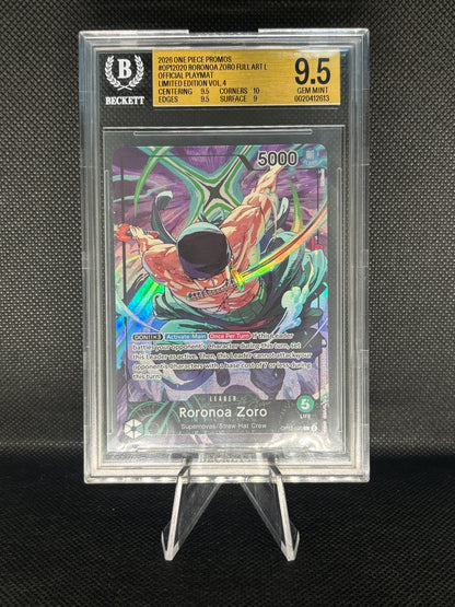 BGS 9.5 - Roronoa Zoro - L (Full Art) - OP12-020 - Limited Edition Vol 4