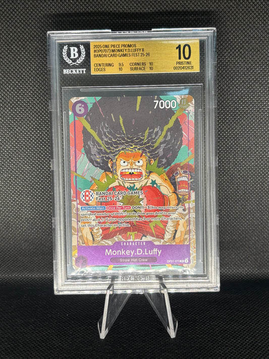 BGS 10 - Monkey.D.Luffy - R - OP07-073 - Bandai Card Games Fest