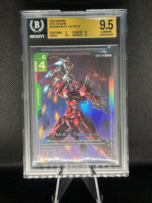 BGS 9.5 - M.A.V. Tactics - U - GD03-106 - PCC Gundam Assemble MSG:Gquuuuuux