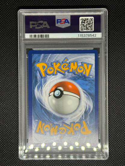 Lucario back with more grading information and barcode and QR code.