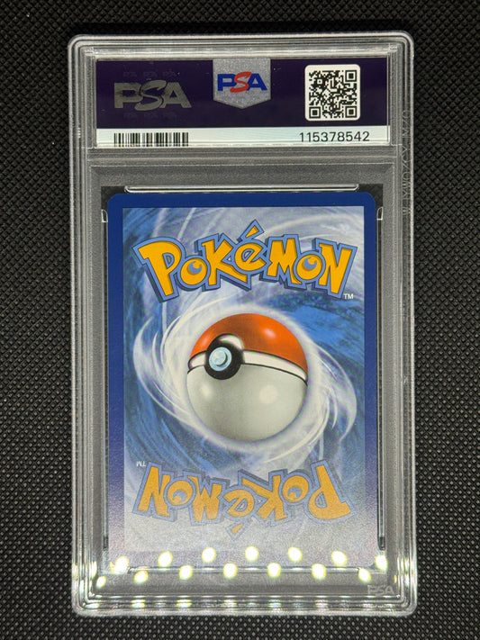 Lucario back with more grading information and barcode and QR code.