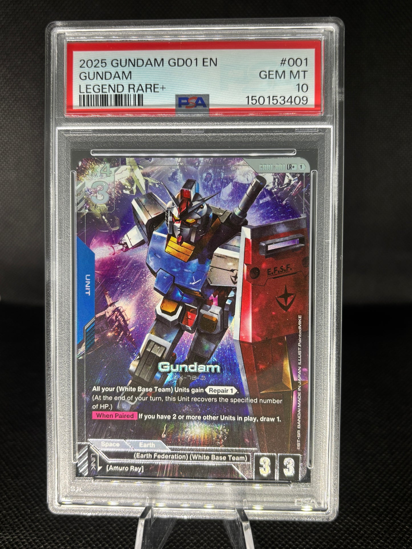 PSA 10 version of the alt art of the RX-87-2 Gundam