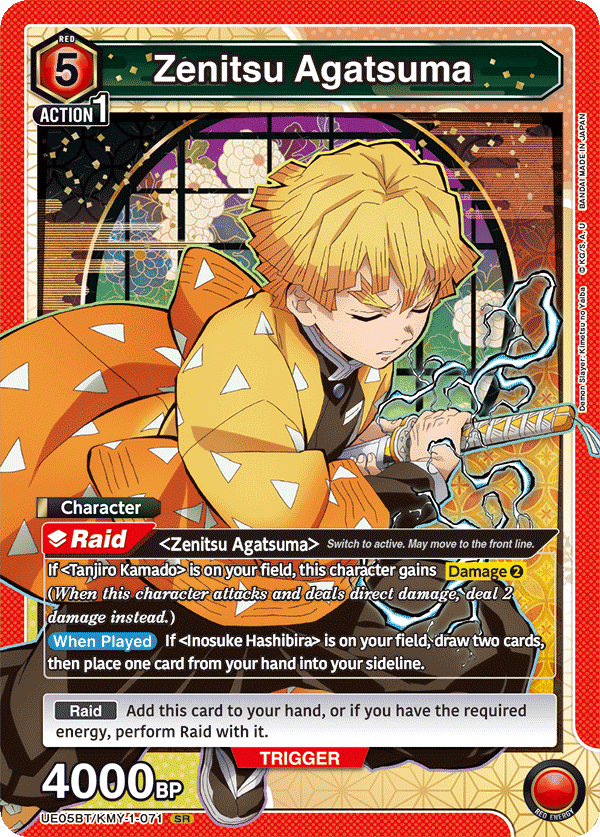 Zenitsu Agatsuma Card